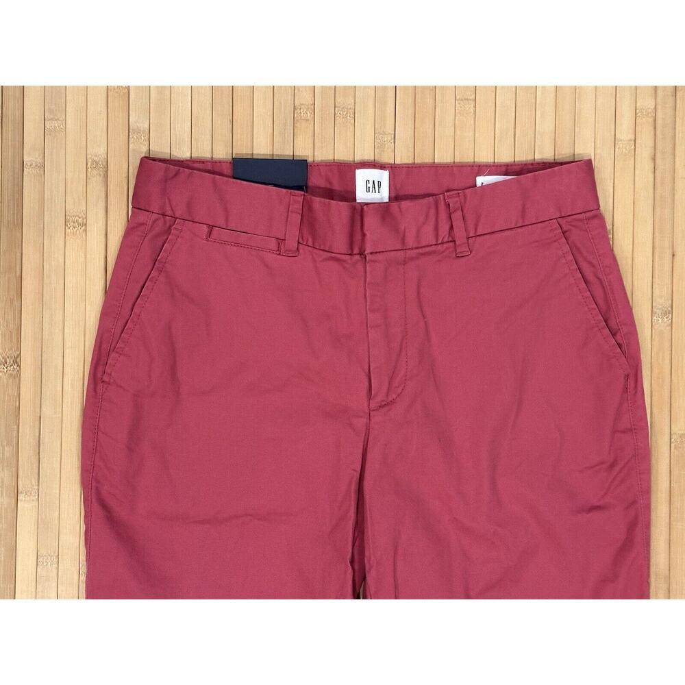 GAP Slim City Crop Burgundy Cotton Women’s Size 2 Pants NEW RETAIL $60 - Picture 6 of 10